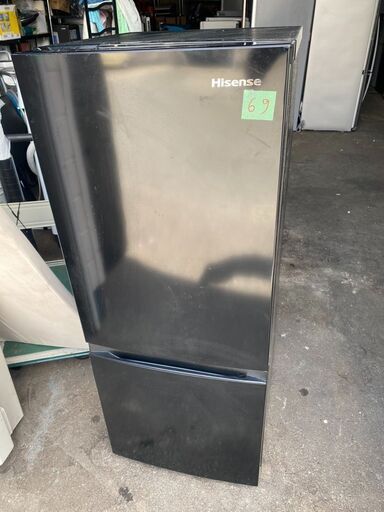 NO69❗️ 配送無料　2021年式 冷蔵庫 パールブラック HR-D15EB [2ドア /右開きタイプ /154L]