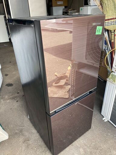 NO68❗️ 北九州市内配送無料 2021年式 冷蔵庫 ブラウン HR-G13B-BR [2  