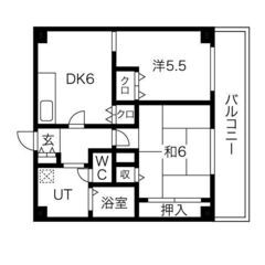 💚仲介手数料無料💚【近鉄大阪線「大阪上本町」徒歩5分】敷金０●２...