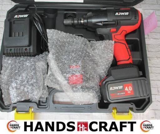 ナウィン　NA-20DLBS　インパクトレンチ　中古品　バッテリ20V 4.0Ah二個/充電器/ソケット多数/ケース付き　【ハンズクラフト宜野湾店】