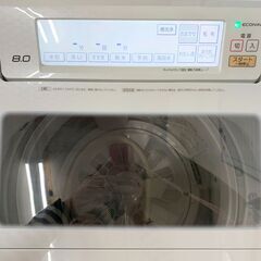24C293_ジC Panasonic パナソニック 8.0kg全自動洗濯機 ECONAVI エコナビ NA-JFA803 2017年製 中古