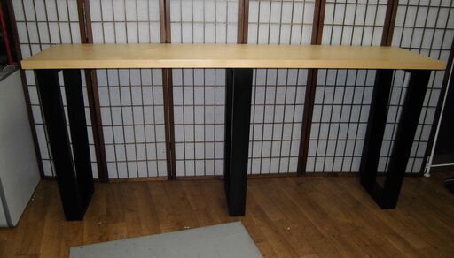 R056 日本製 北欧 カウンターテーブル Glande 高さ90cm ロング ハイテーブル 作業テーブル バーテーブル Used・美品