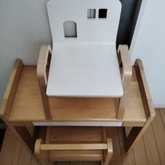 キッズ用木製机椅子セット