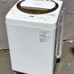 ㊱M2【税込み】東芝 6kg 全自動洗濯機 ZABOON AW-...
