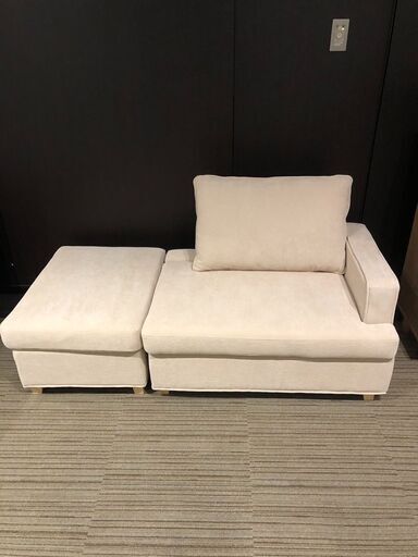 【展示品・未使用品】2人掛けカウチソファ ソファ 収納付き ベルベッド調 幅150cm 参考価格32,990円 自社配送時代引き可(現金、クレジット、スマホ決済対応)