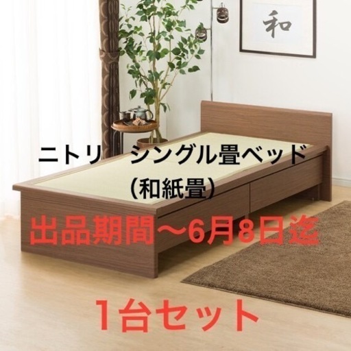 ニトリ 引出し付き シングル畳ベッド（和紙畳）