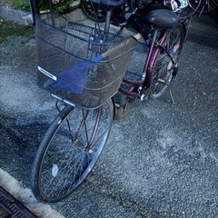 ブリヂストンワインレッド自転車 クロスバイク