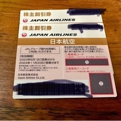 JAL株主優待　2枚セット有効期限2024年11月30日