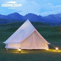 新品　soomloom TC ベルテント ワンポール 難燃 煙突穴