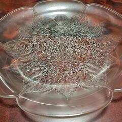 ガラス大皿　デザイン皿
