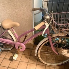 子供自転車　キッズ！24インチ　ピンクの女の子自転車