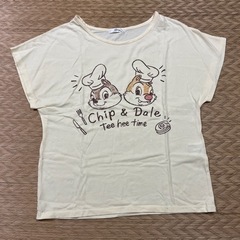 DisneyレディースLサイズチップとデールTシャツ