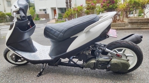 【自賠責8月迄 乗って帰れます】アドレスV125G K5規制前　ワンオフロンホイ28cm 前後ローダウン