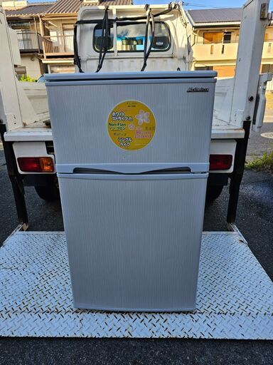 【お買い上げありがとうございました】アビテラックス　冷蔵庫　AR-100E　２枚ドア　2016年製　ek-442ged