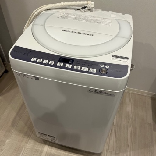 SHARP シャープ 全自動洗濯機 7kg 2018年製 ES-T710