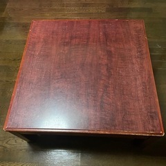 【5/23まで】年代物 テーブル 机 木製 (元はこたつ)