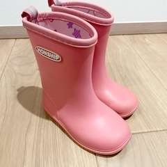 【お取引き確定済み】ピンク　長靴　16cm