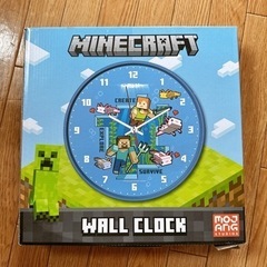 新品 未開封 Minecraft マイクラ ウォールクロック 壁...
