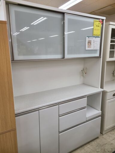 J4723　NITORI　ニトリ　キッチンボード　アルミナ２　140KB　WH　ホワイト　クリーニング済　【リユースのサカイ柏店】　参考価格109,900円