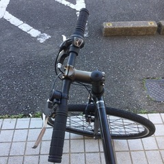 【✨26インチクロス❗️SHIMANO製ギア❗️女性にも乗りやすいサイズ❗️まだまだ乗れます❗️オシャレなブラック❗️✨】21テクノロジー 26インチクロスバイク