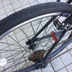 【✨26インチクロス❗️SHIMANO製ギア❗️女性にも乗りやすいサイズ❗️まだまだ乗れます❗️オシャレなブラック❗️✨】21テクノロジー 26インチクロスバイク