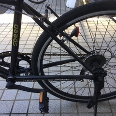 【✨26インチクロス❗️SHIMANO製ギア❗️女性にも乗りやすいサイズ❗️まだまだ乗れます❗️オシャレなブラック❗️✨】21テクノロジー 26インチクロスバイク