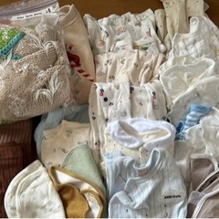 [6月末で処分]新生児〜70 服、スタイ、靴下、レギンス