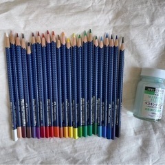 水彩色鉛筆とマスキング液『お譲り決まりました』