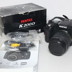 【ネット決済・配送可】PENTAX/K 200D/レンズ付き/デ...