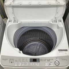 【6ヶ月保証】SHARP ES-GE7D-W 全自動洗濯機