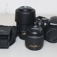 【ネット決済・配送可】Nikon/D3300/レンズ付き/デジタ...