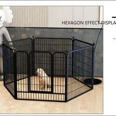 犬 サークル 中大型犬用 ペットフェンス 室内外兼用 折り畳み式 組立簡単 6