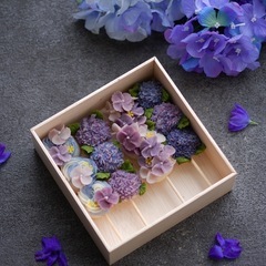 【和なは夏限定公式レッスン】あんこのお花「紫陽花お団子BOX」