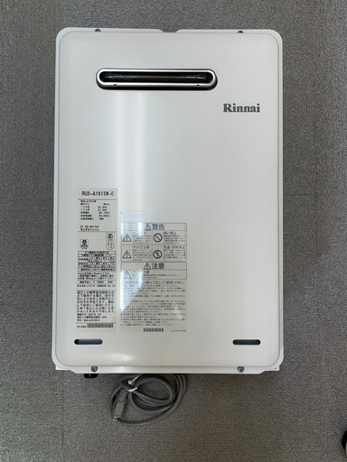 ⭕️  ガス給湯器  ⭕️    中古　2021年2月製 ☆ リンナイ　都市ガス用 １６号 （給湯専用）   屋外壁掛形 ■