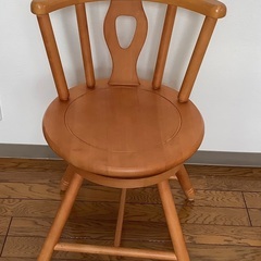 木製　回転椅子　円形　回転チェア　