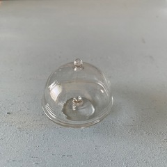 ミニチュア　ガラス製ケーキドーム　3個セット