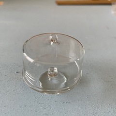 ミニチュア　ガラス製ケーキドーム　4個セット　