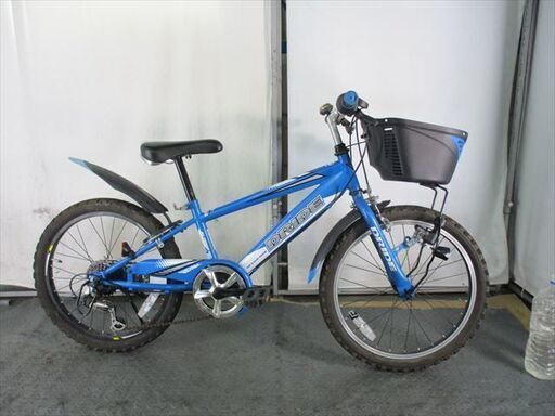 Ｄ529　★11000円★整備済み 中古子供自転車 【アサヒ　ドライド　青　20インチ】