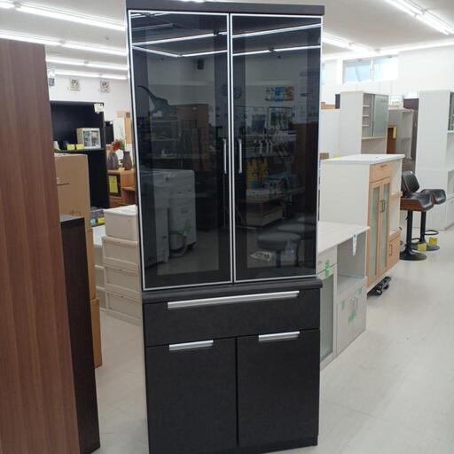 ★ジモティ割あり★ 2枚扉食器棚 ﾆﾄﾘ 現状販売 (H)200× (W)80× (D)45【joh 1289】