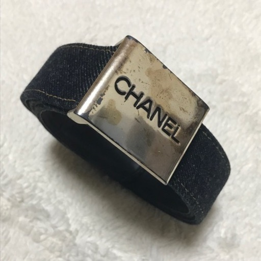 正規品 シャネル デニム\u0026レザー ベルト 96 P