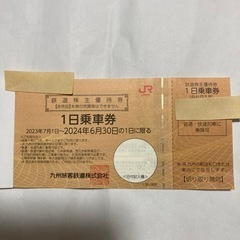 JR九州　鉄道株主優待券3枚綴り