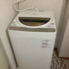 洗濯機　東芝　2017年製 6キロ