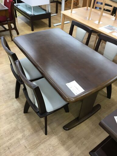 ★ジモティ割あり★  ダイニングセット  W132×D79×H70 クリーニング済み SJ5767