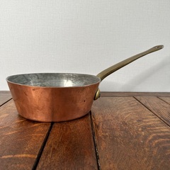 フレンチ　銅製片手鍋　アンティーク　21cm