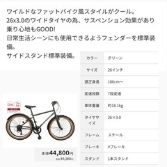 FORTERA （フォルテラ） アブクランチ 26インチ 7段変速グリーン