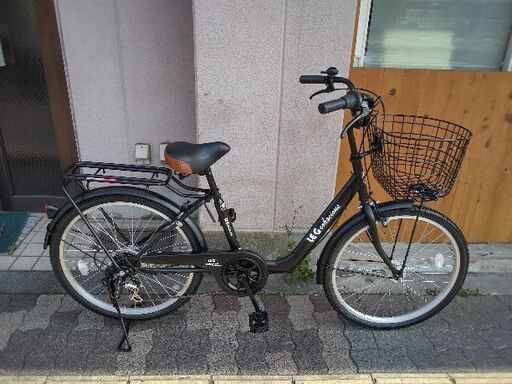 美品☆[Southern Port] LEG.conscious(レッグ コンシャス)24吋 ファミリーサイクル 外装6段/LEDオート(ブラック)