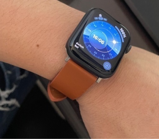 破格‼️14時まで限定‼️【状態良好】Apple Watch se（GPS）44mmスペースグレイ 本革レザーベルト＋本体全面保護カバー付 バッテリー残89%