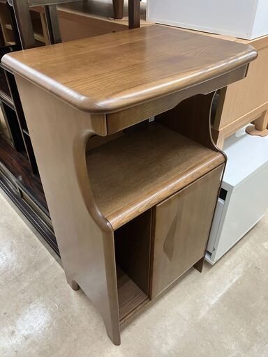 カリモク 電話台 キャビネット  No.1078● ※現金、クレジット、スマホ決済対応※