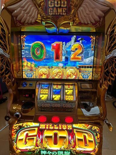 ユニバーサル MILLION GOD ミリオンゴッド 神々の凱旋 パチスロ 実機