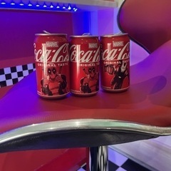 marvel コカコーラ　空き缶